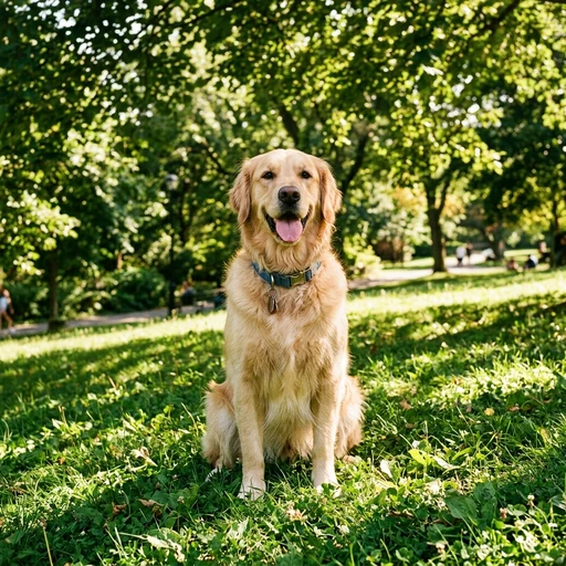 Chewie in the park